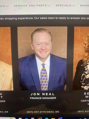 Jon Neal, Snake Finance Manager