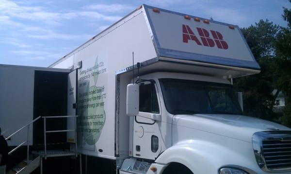 ABB Roadshow in the Galco Industrial Electronics parking lot