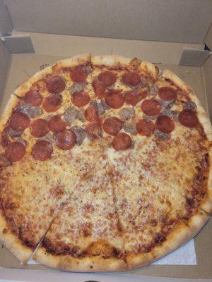 Half Cheese & Half Pepperoni & Sausage