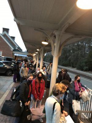 Pre New Year travel rush