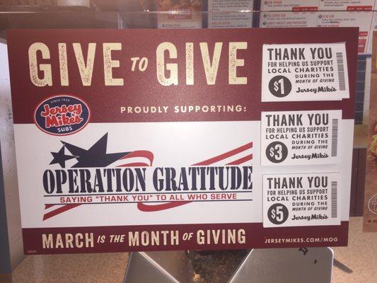 Jersey Mike's charity fundraiser