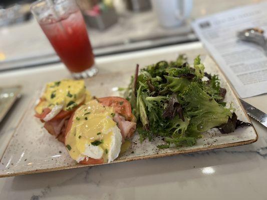 Classic Eggs Benedict with Greens