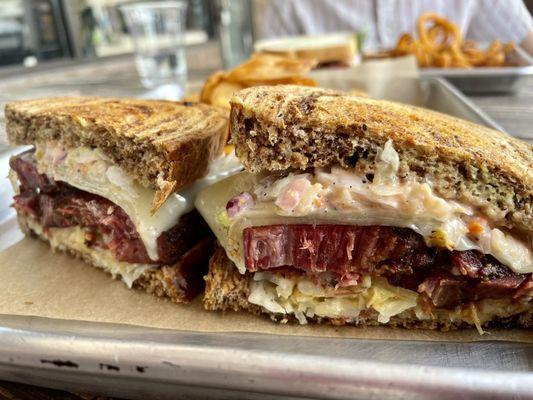 Reuben 3.5/5. The pastrami had too much fat to my son's liking (I pulled apart the sand which and one of the slices was 60% gristle/fat