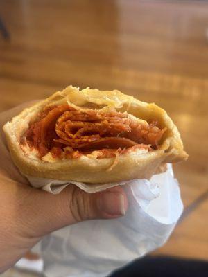 Pepperoni Pizza Empanada