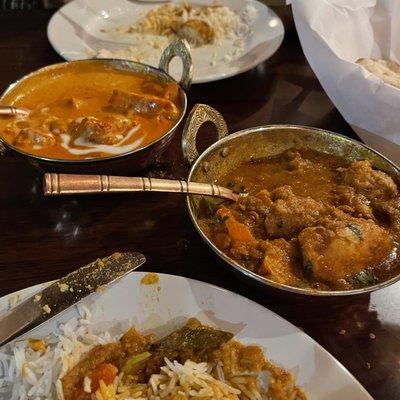 Butter Chicken and Chicken Delhi Special Masala