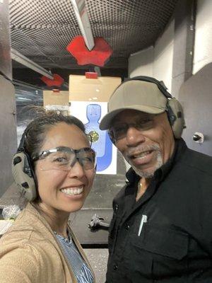 At the Gun Range with James