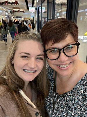 My mom and I both with Horsley braces!