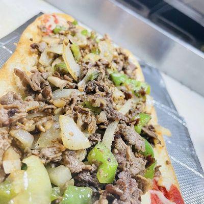 8" Cheese Steak on Pita Sub