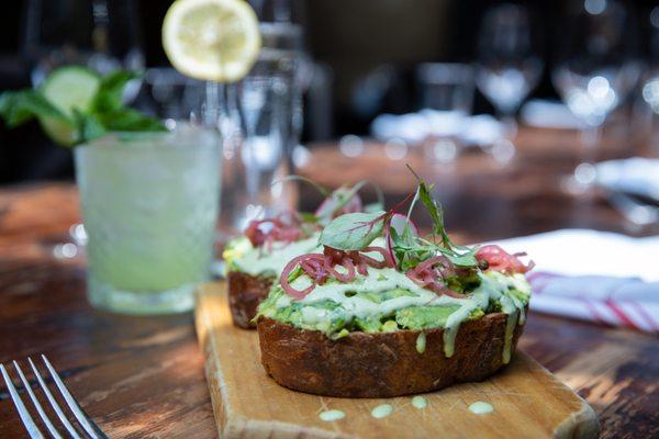 Happy Hour Avocado Crostini