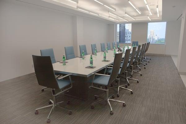 Empire Conference Room overlooking Central Park - Accommodates 20 around the board table and an additional 20 around perimeter