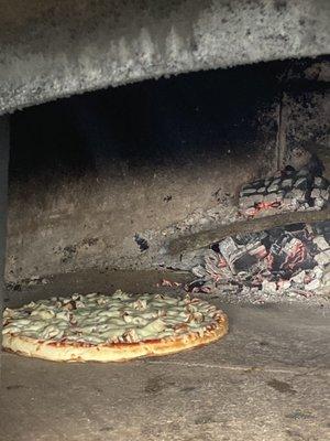 Wood fired pizzas Friday 5:30 to 9pm And All day Saturday noon to 9pm