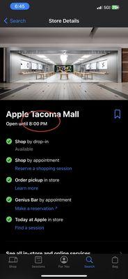 Apple Store official app.