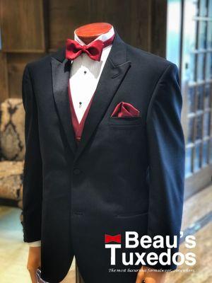 Black Tuxedo with Apple Vest and Bowtie