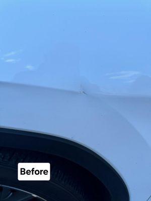 Dent before