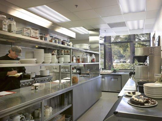 State of the art kitchen. All meals are included for clients while they are on campus.