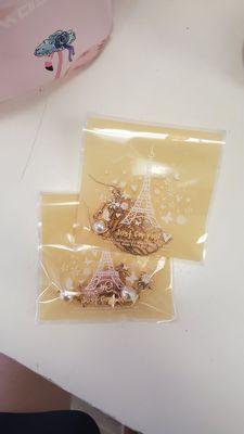 I always buy these earrings at miibox and they always give me these small baggies to put them into!