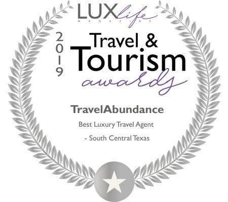 Awarded Best Luxury Travel Agency in S. Central Texas!