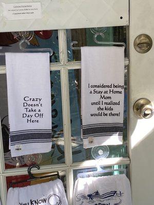 Fun kitchen towels.