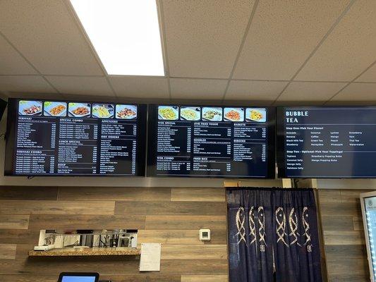 Menu board