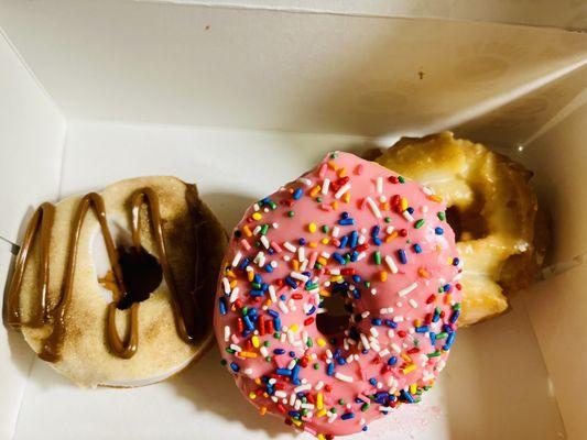 Jesus (churro like donut), old fashioned, and sprinkle