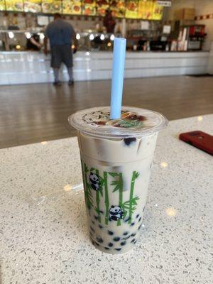 Milk tea boba was good