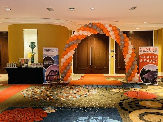 SunPro event Balloon Arch