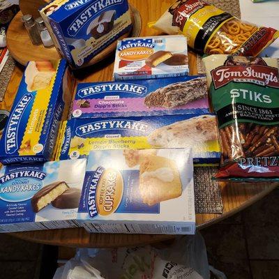 My Yummy TastyKake purchases brought home to Michigan from Weis Grocery Store in Mountain Top, PA. 3/$10.00.   6/5/2023