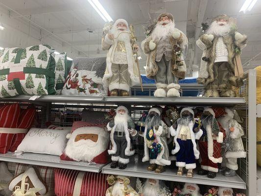 A selection of Santas.