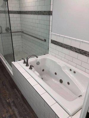 Tub and shower installation