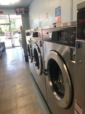 Lots of big washers and dryers