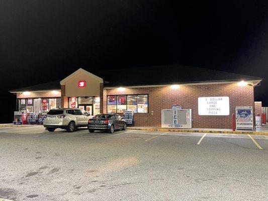 Front of gas station store