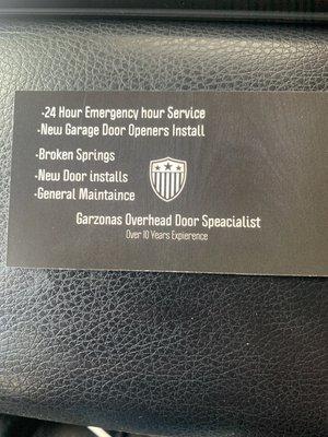 24 hour emergency service available, New Door installs General maintenance