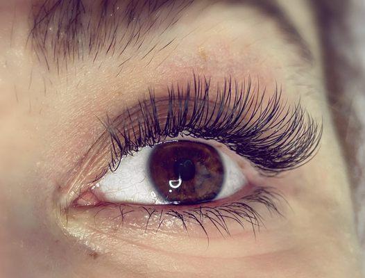 Classic full set of silk lash extensions currently $140/ for fills every 3 weeks $80