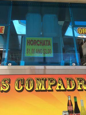 Joog for horchata. No other agua fresca though