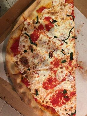 Margherita Pie - looked a mess from the start and barely any basil and what was there was dried up shriveled up pieces