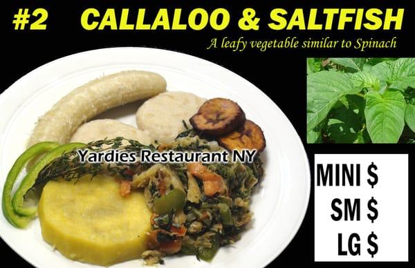 Jamaican callaloo & saltfish