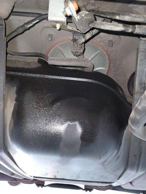 Leaking gas tank