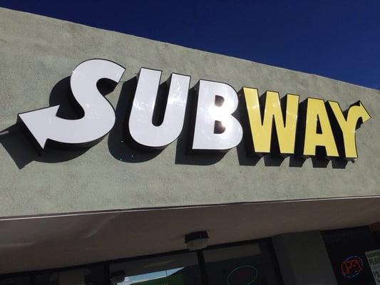 Subway at new location.