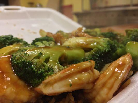 Delicious Shrimp with broccoli!