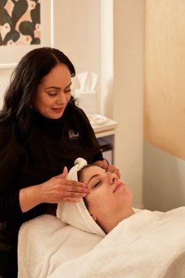 an expert esthetician will analyze your skin and curate a personalized facial for your skin needs and goals