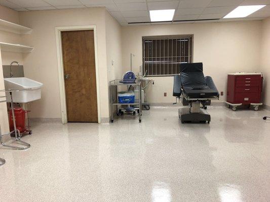 the sterile room