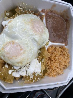 Green Chilaquiles Breakfast