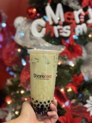 Matcha Milk Tea with Pearls