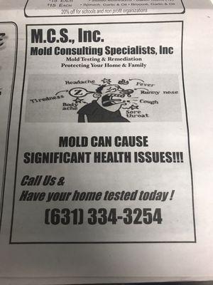 Mold affecting your health?