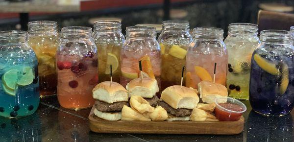 Long Island Ice Teas and Grand Slam Sliders