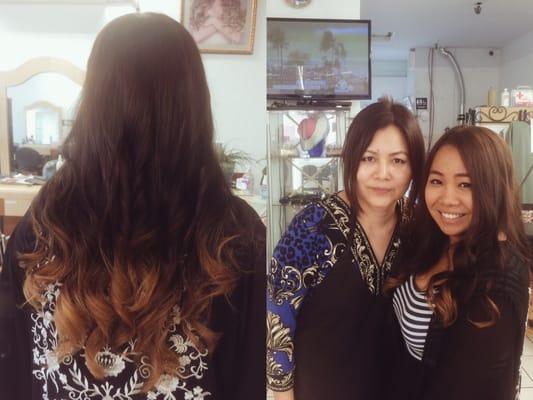 Did my first ombré with Mrs. Emily Aung. She's extremely patient and nice. So satisfied with my result.