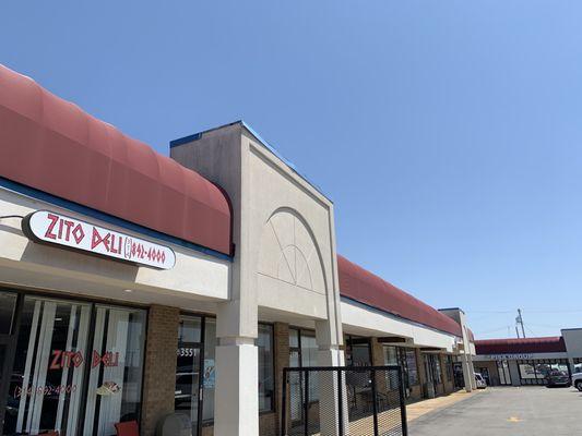 The front of the restaurant.