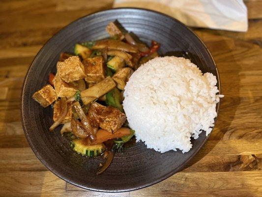 Basil Sauce w/ Tofu (lunch)