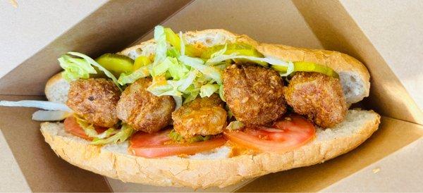 Shrimp Po Boy at The Spot food truck