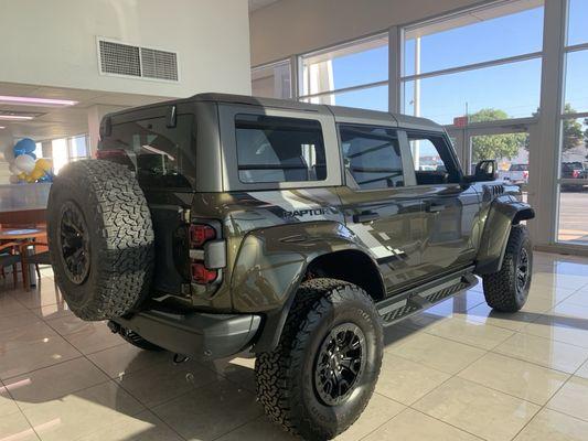 V-6 Raptor Bronco. Nice ride! $98,600